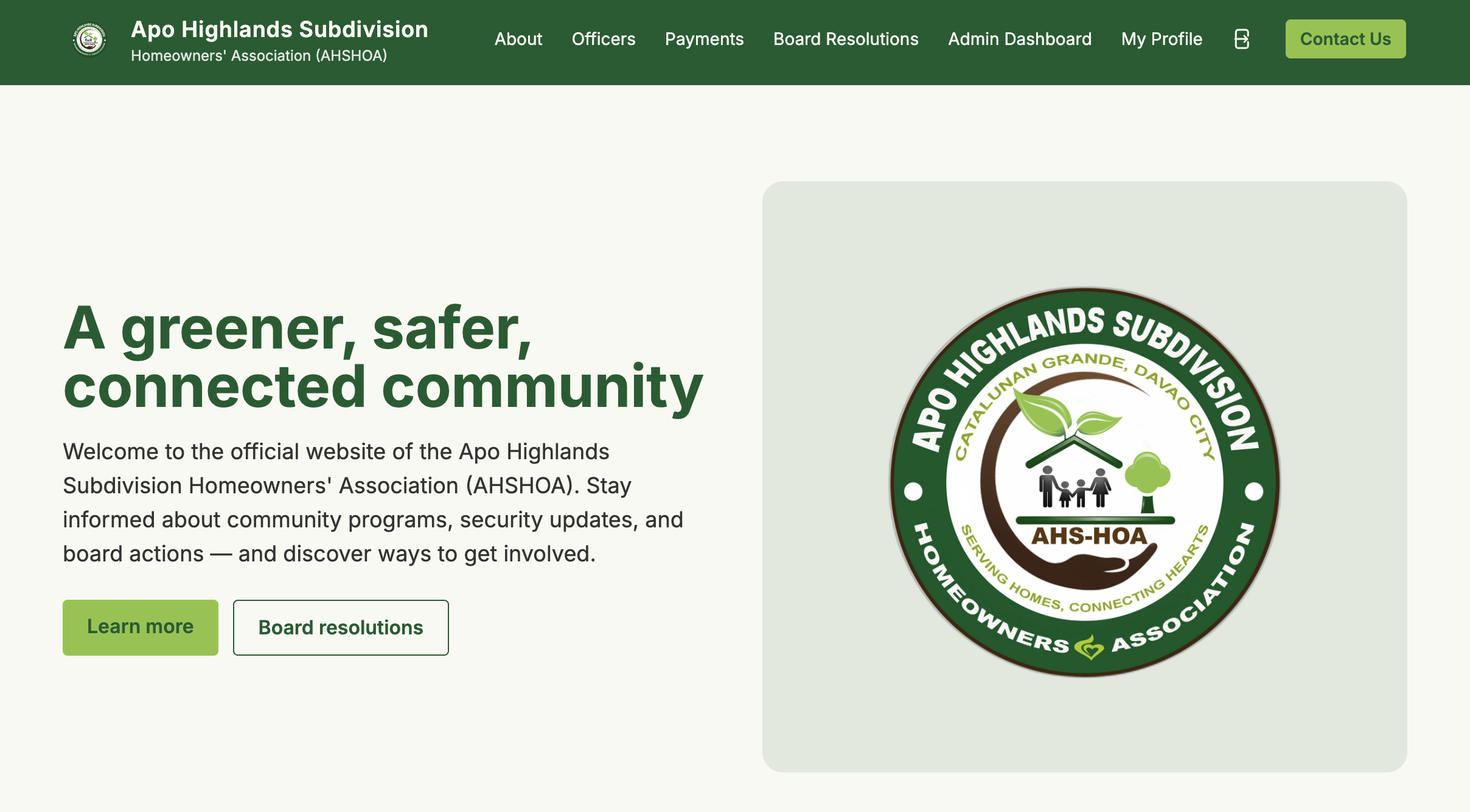 Apo Highlands Subdivision Home Owners Association